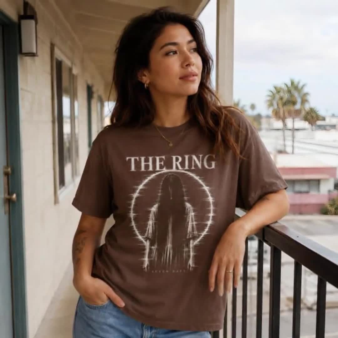 The Ring Shirt Horror Movie Tee | Sadako VHS Cursed Tape Design